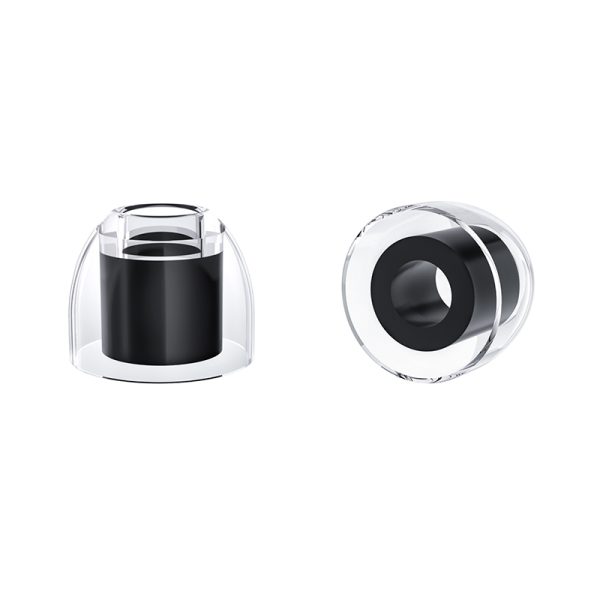 KBEAR KT01 Liquid Silicone Eartips Skin Friendly Clear-black