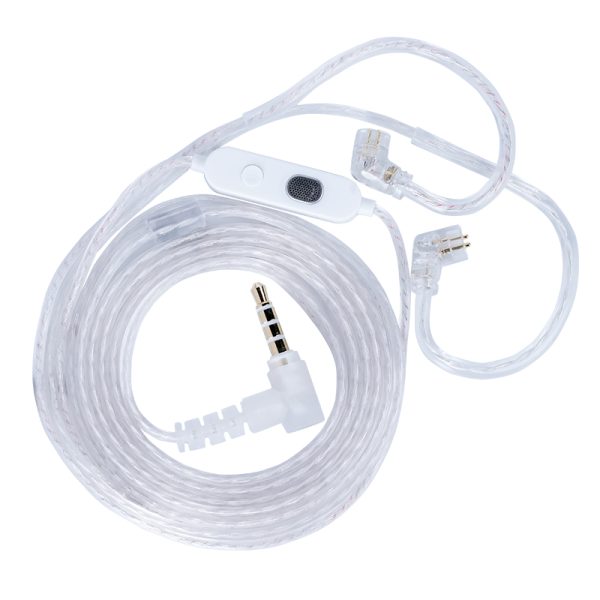 KZ M2 Dual Mic Silver Plated Integrated Professional Upgrade Cable